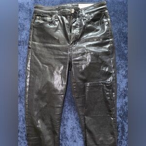 RAG & BONE coated black skinny jeans